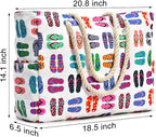 Becokan Beach Bags for Women Large Waterproof Beach Tote Bag Zipper Beach Bags Waterproof Sandproof Swim Pool Bag Large Tote
