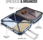 Samsonite Freeform 2-Piece Luggage Set - Carry-On & Large Checked Luggage with Dual Spinner Wheels - Durable Polypropylene Hardshell - TSA Lock, Airline-Approved - Expandable Hard Shell – Black