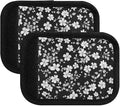 2Pcs Luggage Handle Wrap Suitcase Identifier Handle Covers Tags Soft Travel Bags Luggage Handle Gripper Accessories for Airplane Flying White Flower
