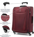 Travelpro Maxlite 5 Softside Expandable Luggage with 4 Spinner Wheels, Lightweight Suitcase, Men and Women, Burgundy, 3-Piece Set (21/25/29)