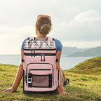 Hulongo Large Waterproof Insulated Cooler Backpack for Men & Women, Leak Proof Cooler Backpack for Camping, Beach, Fishing, Picnic, Travel, Outdoor, 30L, 48Cans