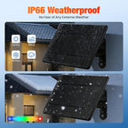 Solar Charger Only Compatible with Battery Doorbell (Type-C Port) Waterproof Continuously Solar Panel, Adjustable Panel