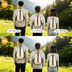 Seektop 20L Small Hiking Backpack for Women Men, Lightweight Hiking Packable Daypack with Phone Pocket for Travel Camping (Beige, 20L)