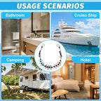 Travel Clothesline for Cruise Retractable Clothesline with 12 Clothesline Clips 2 Strong Magnets Hooks 4 Luggage Tags Camping Portable Clothesline for Hotel Room RV Indoor Cruise Ship Essentials 2026