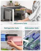 Adults Bento Box with Insulated Lunch Bag, 74oz Capacity 3 Stackable Leak-Proof Bento Box Built-In Utensil and Sauce, PFAS & BPA-Free, Microwave & Dishwasher Safe (Mint Green)