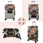 Travel Luggage Cover Suitcase Protector Fits 18-32 Inch Wheel Covers PatternedTravel Related Items Flower Luggage Protector Elastic XL