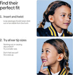 Loop Engage Kids 2 Ear Plugs (6-12yrs) – Reusable Everyday Noise Relief for Kids | Kids Earplugs for Focus, Anxiety, Stress, School, Home, Playtime – 16 dB Noise Reduction Ear Plugs