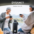 DYSANKY Insulated Water Bottle | Thickened Stainless Steel for Gym and Hiking with Straw, Carrier Bag, Handle Strap | BPA-Free 87 oz