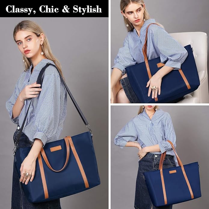 BUG Lightweight Women Laptop Tote Bag for Work, Casual Handbag for Travel Beach College Teacher