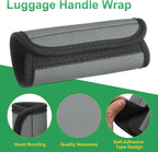 uxcell 3 Pcs Luggage Handle Wrap for Suitcase, Neoprene Handbag Grip Cover Protector Luggage Identifiers Suitcase Handle Wraps for Luggage Shopping Bag Travel Bags, Silver