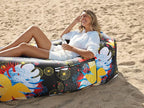 WEKAPO Inflatable Couch Air Lounger Chair - Camping & Beach Accessories, Portable Blow up Sofa for Hiking, Lawn, Indoor/Outdoor Movies & Music Festivals. Lightweight and Easy to Set Up Air Hammock