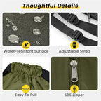 Vorspack Drawstring Backpack Water Resistant String Bag Sports Gym Sack with Side Pocket for Men Women