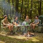Camping Chair Set of 3, Outdoor Folding Camping Chairs for Heavy People with Cup Holder & Carry Bag,Collapsible Chair Include One Sofa Chair and Two Single Chair,Support up to 500lbs
