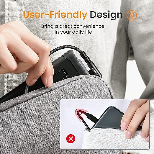 AINOPE USB C Cable Right Angle (2-Pack, 10ft+10ft) 3.1A Type C Charger Fast Charging, Resistant Nylon Braided USB A to USB C Charger Cable (Black)
