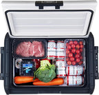 Explorer Bear Urban Series 48QT/45L 12V/24V Portable Battery Powered Electric Cooler Fridge Freezer Powered by LG Compressor (Battery Not Included)