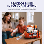 MFASCO Complete Emergency Response First Aid Kit Trauma Bag - 415 Piece Fully Stocked Supplies for Disaster Preparedness | For Business, Schools, Organizations, Groups, Home Safety (Reflective Orange)