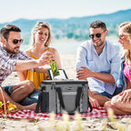Maelstrom Collapsible Soft Cooler Bag,35/55/75 Cans Beach Cooler with Flip Top Lid, Ice Chest, Leakproof & Portable for Beach, Camping, Road Trips & Grocery Shopping