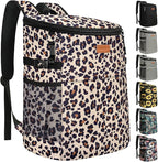 Camping Cooler Backpack 30 45 Cans, Soft Backpack Coolers Insulated Leak Proof Travel Cooler Bag Waterproof Lunch Picnic Beach Work Trip Thermal Bag Drink Beverage Beer Bag Cooler