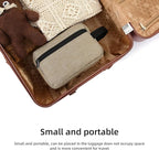 Icramsy Travel Toiletry bag Toiletry bag for women men Hanging Cosmetic bag Travel accessories for Women Men (Khaki)