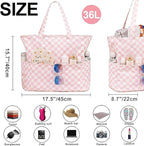 Bluboon Waterproof Beach Tote Pool Bags for Women Ladies Extra Large Carry On Bag With Wet Compartment for Weekender Travel
