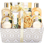 Spa Gift Baskets for Women, Spa Luxetique Spa Gifts for Women, Birthday Gifts Spa Kit, 12pc Vanilla Bath Set, Womens Self Care Mother's Day Gift