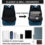 SUPACOOL Casual Laptop Backpack for Men and Women, Backpack for College, USB Charging Port, Lightweight Back Pack