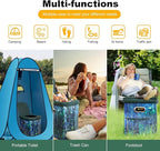 Ann Katy Upgrade XL Portable Toilet for Adults, Extra Large Portable Travel Floding Toilet, Camping Tall Toilets with Lid for Adults and Kids Compact Potty for Car,Hiking,Beach and Camping