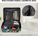 BAGAIL 8 Set Packing Cubes Luggage Packing Organizers for Travel Accessories-Black Floral