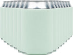 Blank Beer Can Cooler Sleeves (110-Pack) - Soft Insulated Coolies, HTV Friendly Koolies in Bulk for Cans & Bottles - Coolie Blanks for Vinyl Projects & Wedding Favors (Mint)
