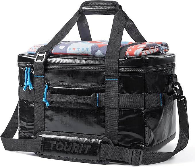 TOURIT Soft Sided Cooler Bag Insulated 30/48/60 Cans, Large Collapsible & Leakproof Ice Chest for Picnic, Beach, Camping, Travel