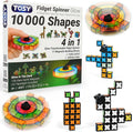 TOSY Magnet Fidget Spinner Glow - 16 Blocks, 3in1 Toy: Transformable Fidget Spinner, Infinity/Puzzle Cube, Easter Basket Stuffers Gift for Kids/Adults, Glowing STEM Sensory Stress Relief