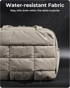BAGSMART Gym Bag for Women, Carry on Travel Duffel Bag, Water-resistant Weekender with Shoe Compartment for Gym Travel Work, Camel, Medium