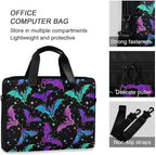 MNSRUU Laptop Bag for 15.6 inch Black Gothic Bats
