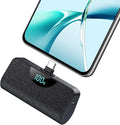 Mini Portable Charger USB C Power Bank,Upgraded 5200mAh PD Fast Charging Battery Pack Built-in USB-C Connector Travel Essential for iPhone17/17Pro/17Pro Max/Air/16 Plus/16Pro Max/15 Series,Android