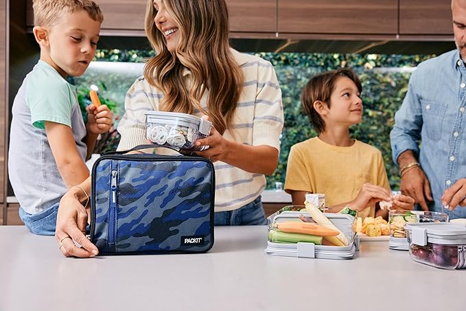 PackIt, Lunch Box Freezable Sporty Camo Navy