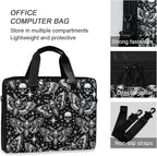 MNSRUU Laptop Bag for 15.6 inch Black Gothic Bats