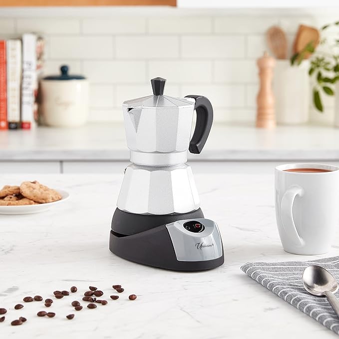 UNIWARE 3 Cup Professional Electric Espresso/Moka Coffee Maker