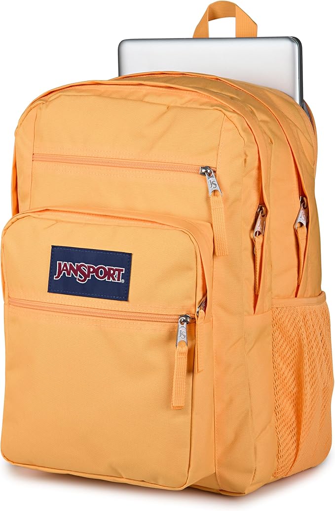 JanSport Laptop Backpack - Computer Bag with 2 Compartments, Ergonomic Shoulder Straps, 15” Laptop Sleeve, Haul Handle - Orange Soda
