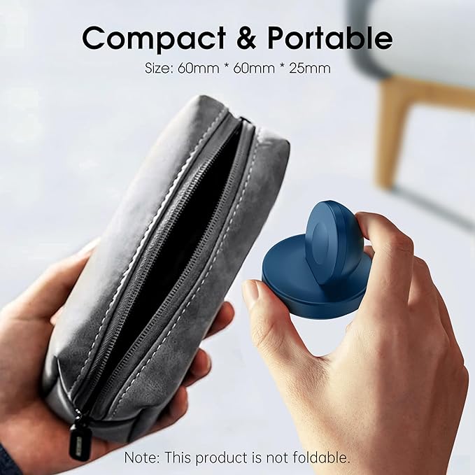 2026 Upgraded for Apple Watch Charger Magnetic Fast Charging Dock,Portable Wireless Charging Stand Compatible with iWatch Series Ultra/SE/11/10/9/8/7/6/5/4/3/2 Support Nightstand Mode-Blue