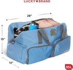 Lucky Travel Duffel Bags 85L, Gym Bag, Travel Bag & Large Duffle Bag for Men, Foldable Overnight Weekender Bags for Women & Men with Adjustable Shoulder Strap,