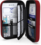 Small, First Aid and CPR Kit for children, toddler, and kids. Large Variety of Bandages to fit your childs injuries. Perfect travel first aid kit, Diaper Bag, Backpack, Car, and More. Quick and Effect