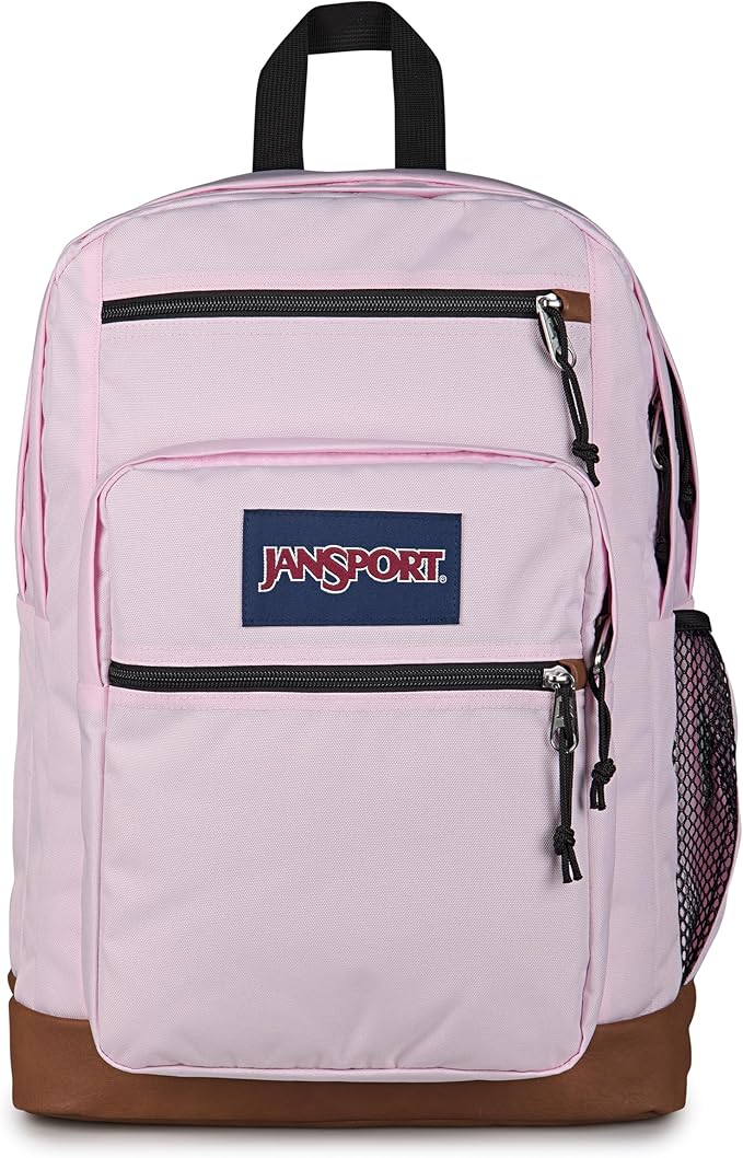 JanSport Cool Backpack with 15-inch Laptop Sleeve, Large Computer Bag Rucksack with 2 Compartments, Ergonomic Straps, Pink Ice