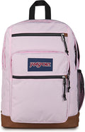 JanSport Cool Backpack with 15-inch Laptop Sleeve, Large Computer Bag Rucksack with 2 Compartments, Ergonomic Straps, Pink Ice