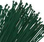Zip Ties Assorted Sizes(4”+6”+8”+12”), 400 Pack, Green Cable Ties,Multi-Purpose Self-Locking Nylon Cable Cord Management,Plastic Wire Ties for indoor and outdoor use.