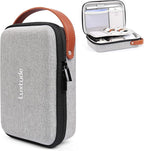 Luxtude Electronic Organizer Travel Case, Portable Tech Organizers, Hard Charger Organizer, Travel Cable Organizers, Tech Bag (Single-Layer, Grey, Small)