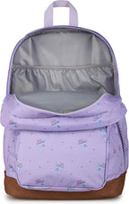 JanSport Cool Backpack with 15-inch Laptop Sleeve, Large Computer Bag Rucksack with 2 Compartments, Ergonomic Straps, Pastel Petals - Lilac