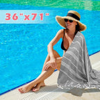 YSYJ 12 Pack Turkish Beach Towel Oversized Beach Towels 36"x71"Turkish Towel Soft Sand Free Quick Dry Lightweight Beach Towel Bath Towels Grey