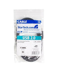 StarTech.com 10 ft USB 2.0 Certified A to B Cable - M/M - 10ft type a to b USB Cable - 10ft a to b USB 2.0 Cable (USB2HAB10),Black