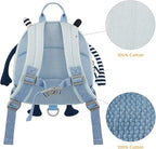 GAGAKU Toddler Backpack with Leash - Mini Kids Backpacks for Boys 2-4 Years Child Safety Backpack 3D Cartoon Animal Anti-Lost Preschool Backpack - Blue