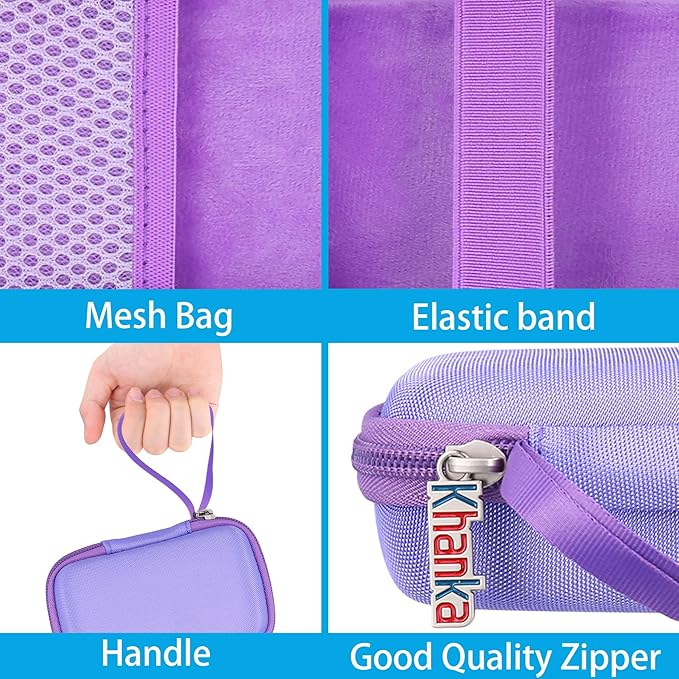 khanka Hard Case Replacement for Anker 3-in-1 Power Bank USB C Charger Block,10,000mAh 10k Portable Charger,Case only. (Purple)